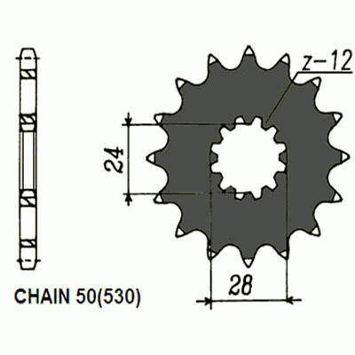 Zebatka napędowa sunstar sunf516-19