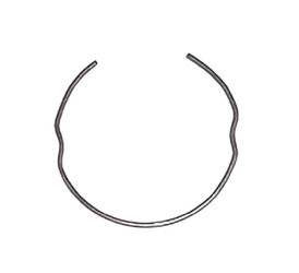 Zabezpieczenie uszczelniacza przedniego zawieszenia (1 szt. 1,6 x 46 mm) honda nsr 50r '97-'00, sh 50 '96-'01, szx 50 s/x '98-'01, nsr 75 '9