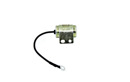 Kondensator zapłonowy WSK 125 175 + uchwyt + przewód oczkowy