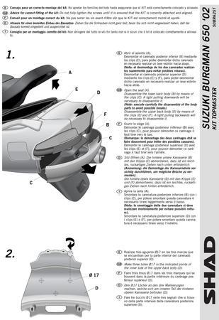 Stelaż kufra tylnego Shad do Suzuki Burgman 650 ( 02 -14)