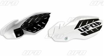 Osłony rąk (handbary) flame ktm sx 125 '14-'15, exc 125 '14-'16, kolor biały/czarny (z mocowaniami)