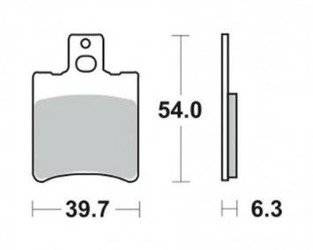 KLOCKI HAMULCOWE TRW MCB644EC OVETTO, YAMAHA JOG