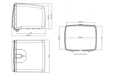 Kufer Puig Na Pizzę / Catering Maxi Box (100 Litrów, Na Kluczyk) Czarny