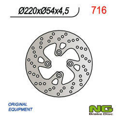 Tarcza hamulcowa przód yamaha majesty 125 98-09, mbk 125/150/180 (220x54x4,5) (4x8,5mm)