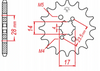 Zębatka przednia zdawcza do motocykla typ 420 14Z