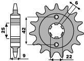 Zębatka przednia 276 16 18nc honda cb 400n/cm 400t 81-83 (jtf276.16) (łańc. 520)