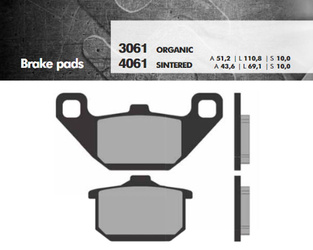 Klocki hamulcowe kh85 spiek metaliczny (złote) (ft 4061)