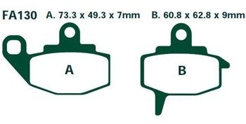 KLOCKI HAMULCOWE EBC FA130R
