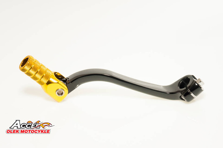 Dźwignia zmiany biegów suzuki rmz 450 '08-'18 aluminiowa kolor czarny, końcówka złota
