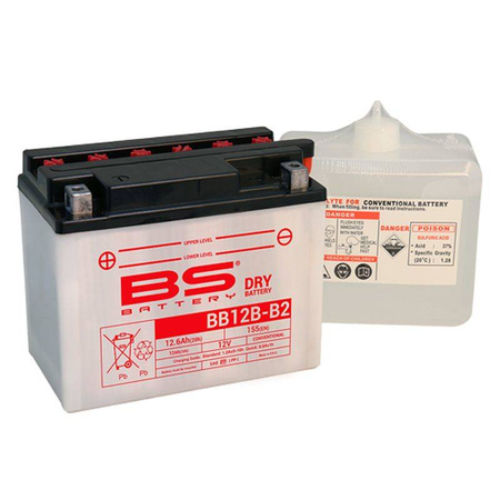 Bs 2022/02 akumulator bb12b-b2 (yb12b-b2) 12v 12ah 160x80x160 obsługowy - elektrolit osobno (155a) (4) ue2019/1148