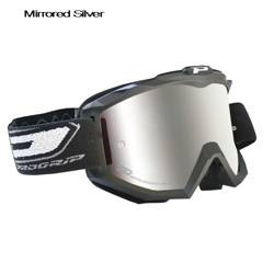 Gogle pg3204 dark side kolor czarny matt (szyba pg3252 srebrna lustrzana antiscratch, no fog, anti uv) (pg3204bkmsv) (3204-178)