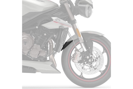Przedłużenie błotnika puig do triumph street triple 17-21 (przedni) czarne