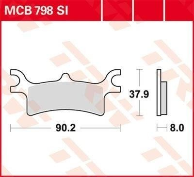 KLOCKI HAMULCOWE TRW MCB798SI