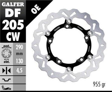 Tarcza hamulcowa pływająca przód 290mm kawasaki ninja 125 19- , ninja 300r
