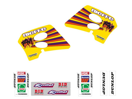 Komplet naklejek (oklein) suzuki rm 125/250 '93-'95, replica team suzuki '93 kolor żółty