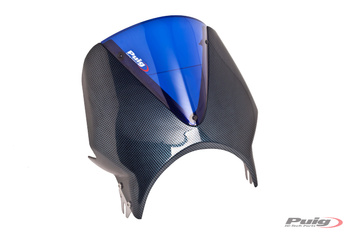 Szyba Vision Puig Do Honda Cb600f Hornet 98-04 Carbon-Niebieska