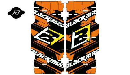 Naklejki na osłonę chłodnicy rad louver decalsx/sxf '07-'10 kolor pomarańczowy/czarny- 