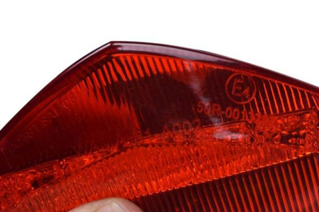 Lampa tył LED 3 kable Derbi Senda czerwony klosz