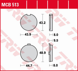 Klocki hamulcowe kh056 organic suzuki gp 125 '77-'84, hyosuga/gf/gs 125 '97-'03 przód