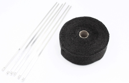 Taśma termiczna do wydechu bandaż 10m czarna