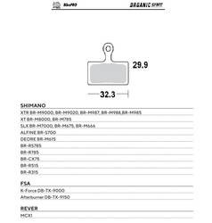Moto-master bike pro klocki hamulcowe rowerowe organiczne sport