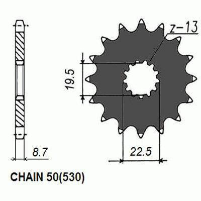 Zebatka napędowa sunstar sunf514-15