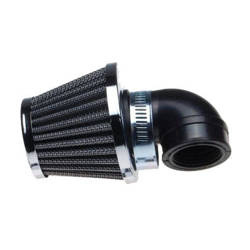 Filtr powietrza 30 mm stożkowy chromowany Kąt 90 Stopni