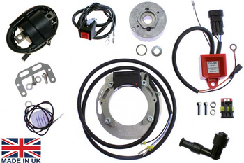 ZESTAW ZAPŁONOWY WIRNIK, (KOŁO MAGNESOWE) UZWOJENIE ALTERNATORA, REGULATOR NAPIĘCIA, CEWKI ZAPLONOWE, FAJKI ŚWIEC, MODUŁ CDI DO HONDA CR125R '80 - NA ZAMÓWIENIE