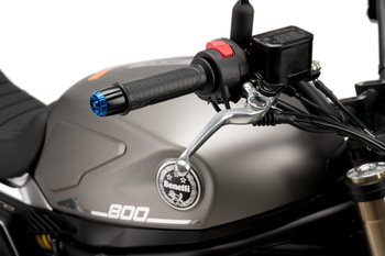 Ciężarki / Końcówki Kierownicy Puig - Podstawa / Baza Czarna - Model Thruster Do Benelli