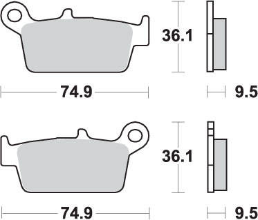 Hamulcowe kh131 off-road sinter kolor złoty