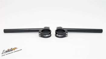 Kierownica dwuczęśćiowa regulowana street niska uchwyt 50mm kolor czarny