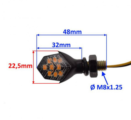 Kierunkowskaz LED mini motocykl skuter E24