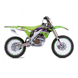 KOMPLET NAKLEJEK (OKLEIN) KAWASAKI KX 250F '06-'08 DREAM 5 KOLOR ZIELONY CZARNY