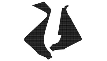 Komplet naklejek (oklein) na puszkę filtra suzuki rmz 450 '05-'07 (carbon look)