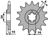 Zębatka przednia 2066 13 18nc husqvarna wre 125 (łańc. 520)
