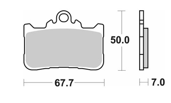 KLOCKI HAMULCOWE STREET PERFORMANCE (EXCEL) SINTER KH759 KOLOR ZŁOTY PASUJE DO: HONDA CB 500 F/X/R '22-, CBR 500 R '22-, CB 750 HORNET '23- PRZÓD