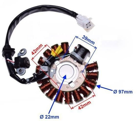 Stator iskrownik Alternator skuter Yamaha Majesty