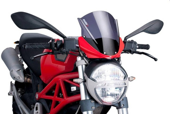 Szyba Turystyczna Puig Do Ducati Monster 696 08-14 Mocno Przyciemniona