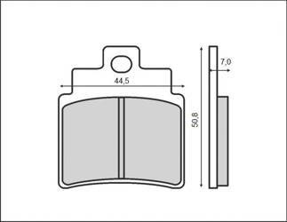 Klocki hamulcowe kh355 (kymco/sym) (ft 3037)