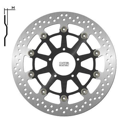 Tarcza hamulcowa przód ducati 848 '08-13, panigale 959 '18-19, s4r 996 '07-09 (320x72x5mm) (5x8,5mm) pływająca (środaluminiowy)