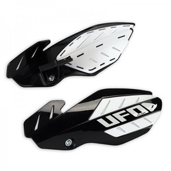 Osłony rąk (handbary) flame yamaha yzf 250/450 '14-'17 kolor czarny/biały (z mocowaniami) - promocja