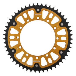 Zębatka tylna 489 51 stealth (stalowo-aluminiowa) kawasaki kx/kxf '84-18 (jtr460.51) kolor złoty