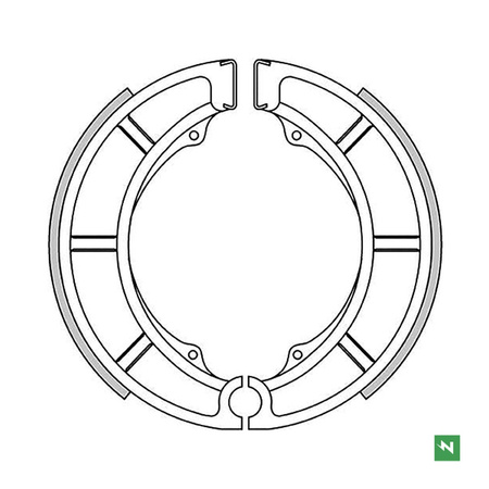 SZCZĘKI HAMULCOWE FTR SUZUKI LT-F 300/400 , VS 600 INTRUDER , VS 800 INTRUDER (180X36MM)