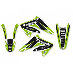 Komplet naklejek (oklein) kawasaki kxf 250 '04-'05 dream 4 kolor zielony/czarny