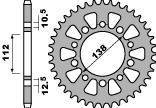 Zębatka tylna 4384 42 c45 honda cb/cbr (łańc. 520) (jtr1316.42)