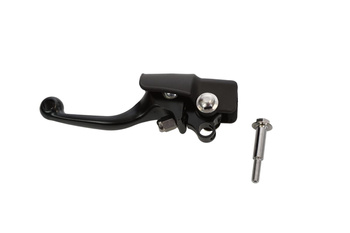 DŹWIGNIA (KLAMKA NIEŁAMKA) SPRZĘGŁA Z OSŁONKĄ PRZECIWPYŁOWĄ KAWASAKI KXF 250 '21-'23, KXF 450 '19-'23, KX 450 X '22-'23 (OEM: 13236-0813) KOLOR CZARNY