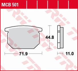 Klocki hamulcowe kh065 organic suzuki gs 550 '78-'82,gr 650 '83-'89, gsx 750s katana '82-'84, gsx 1100e/l '80-'83 przód