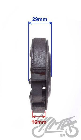 Szczęki sprzęgła do skutera 4T Gy6-50 139Qmb