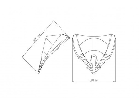 Szyba Sportowa Puig Do Mv Agusta F4/R / F4 Rr 10-20 Czarna