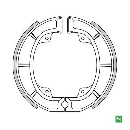Szczęki hamulcowe suzuki rm 250/465 '81-82 przód (150x22mm)